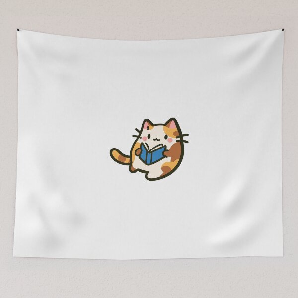 Item preview, Tiny Reading Cat designed and sold by SnorkleSupply.