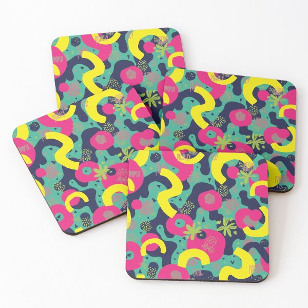 Item preview, Playful Pastel Memphis | 80s Geometric Pattern in Yellow and Pink designed and sold by Oximus.