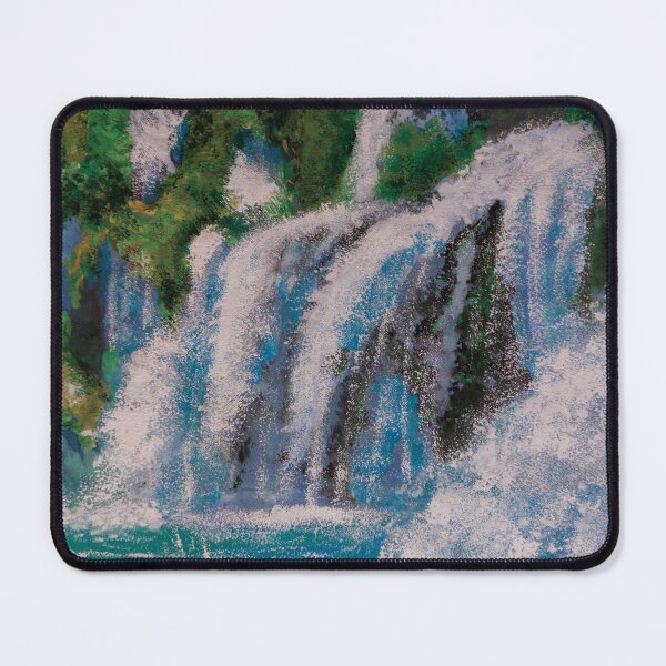 Item preview, Waterfall Painting, Watercolor Landscape, Nature Art, Watercolor Waterfall Illustration designed and sold by pineappledizajn.