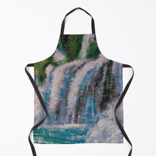 Item preview, Waterfall Painting, Watercolor Landscape, Nature Art, Watercolor Waterfall Illustration designed and sold by pineappledizajn.