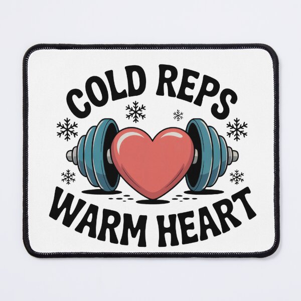 Item preview, Cold Reps Warm Heart Winter Gym Shirt – Cozy Fitness Motivation Tee designed and sold by WSPrintCrafter.