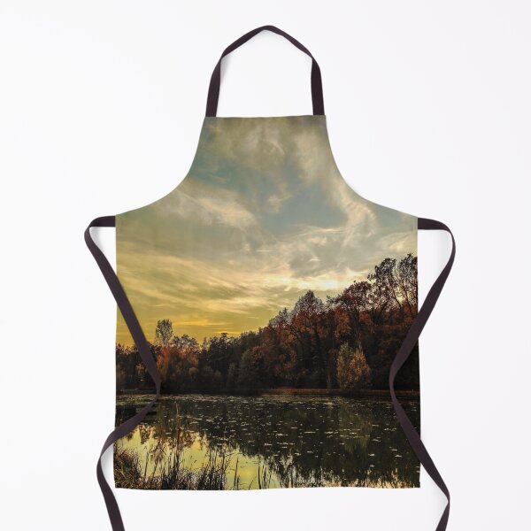 Item preview, Autumn Lake, Park Landscape, Fall Season Art designed and sold by pineappledizajn.