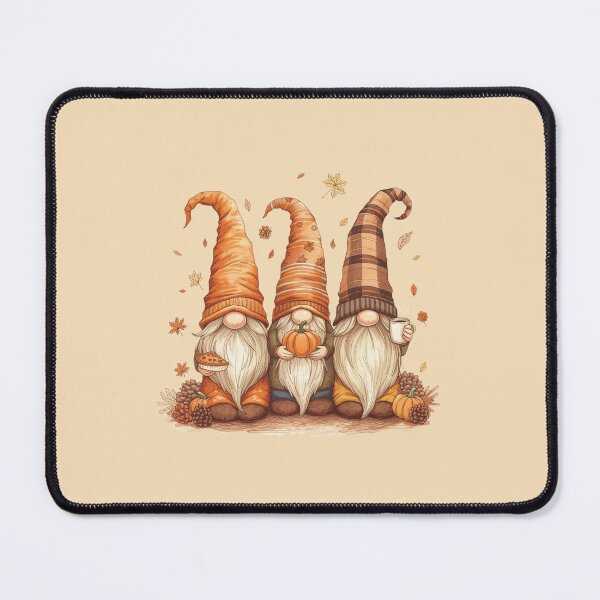 Item preview, Three Autumn Gnomes with Pumpkin and Coffee designed and sold by Sepinik.
