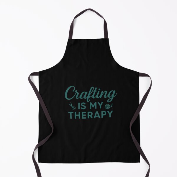 Item preview, Crafting Is My Therapy Dark Green Sticker – Minimalist Maker Quote for Crafters & DIY Lovers designed and sold by astersgraphics.