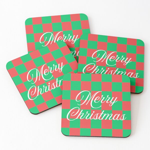 Item preview, Merry Christmas Red and Green Checker Pattern – Festive Holiday Design designed and sold by katerin17.