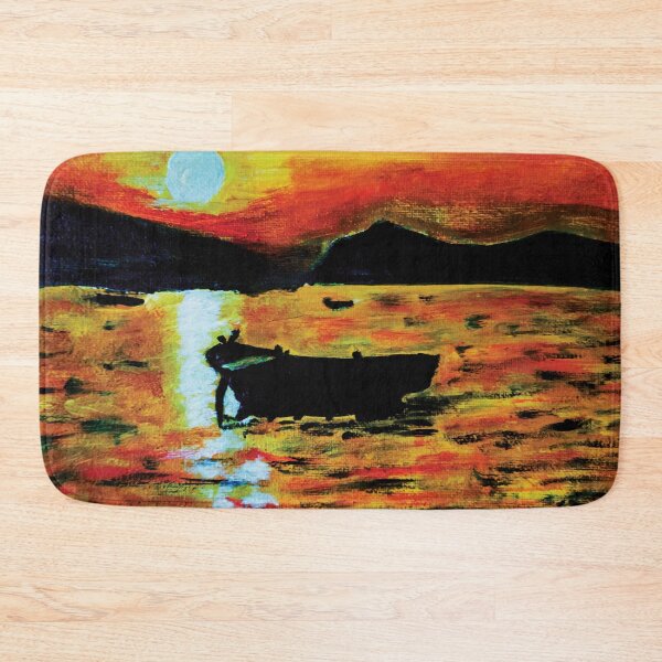Item preview, Sunset Oil Painting, Canvas Landscape Art designed and sold by pineappledizajn.