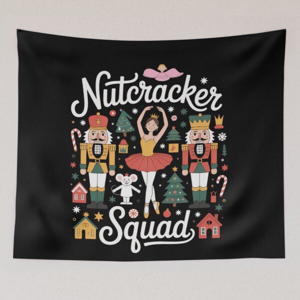 Item preview, Holiday Nutcracker Retro Classic Squad Fmaily Vintage Christmas designed and sold by StacyBattleArt.