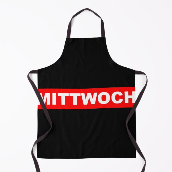 Item preview, Mittwoch Sign Design, Red and White Typography, Minimalist Graphic designed and sold by pineappledizajn.