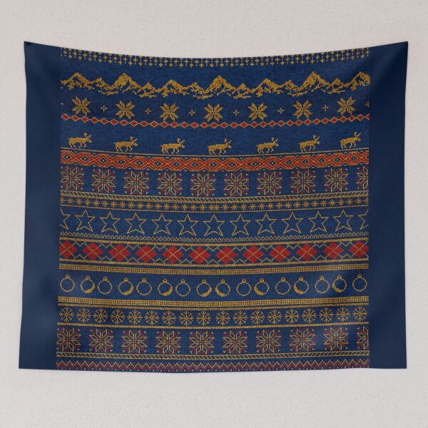 Item preview, Christmas Pattern blue designed and sold by Kamoufleur.