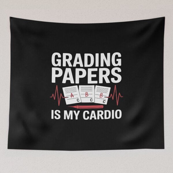 Item preview, Grading Papers Is My Cardio Teacher designed and sold by JonBarnes22.