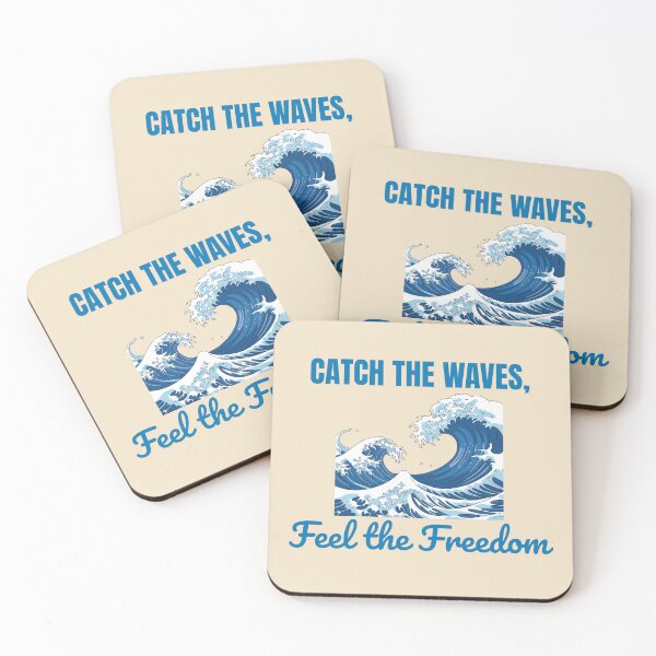 Item preview, Catch the Waves, Feel the Freedom – Beach Surf Lifestyle T-Shirt designed and sold by snazzishop.