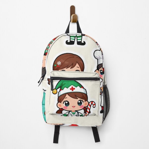 Item preview, Cute Chibi Christmas Professions Sticker Set I designed and sold by MuseAI.