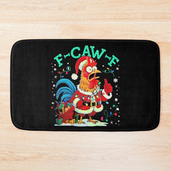 Item preview, F-caw-f chicken Christmas designed and sold by badreeder.