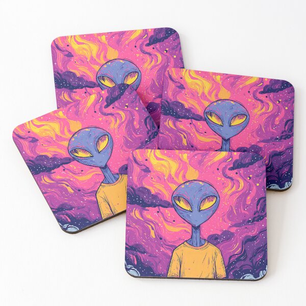 Item preview, Trippy Psychedelic Alien designed and sold by bapupa.
