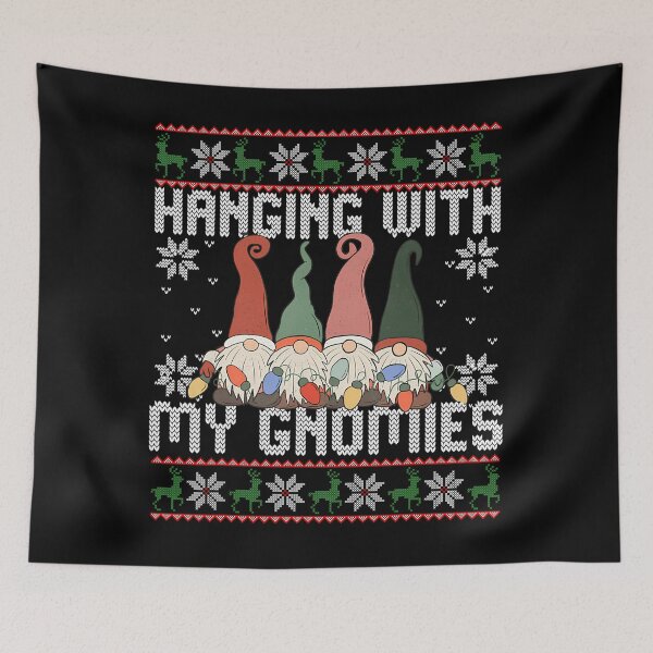 Item preview, With Gnomies Funny Quote Hangin Happy Vintage Holiday My designed and sold by Rackaam777Art.