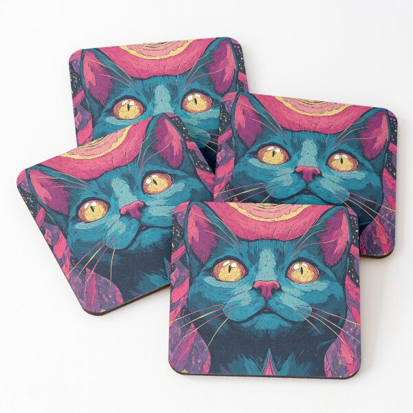 Item preview, Trippy Psychedelic Cat designed and sold by bapupa.