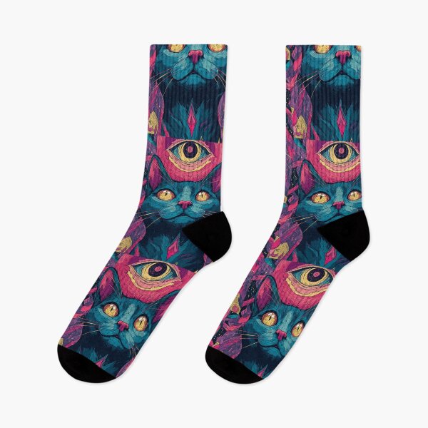 Item preview, Trippy Psychedelic Cat designed and sold by bapupa.