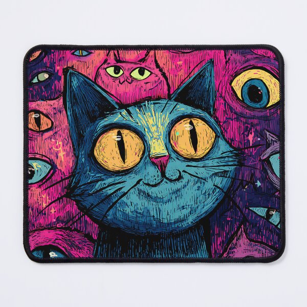 Item preview, Surreal Psychedelic Cat designed and sold by bapupa.