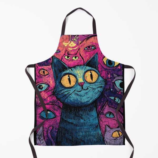 Item preview, Surreal Psychedelic Cat designed and sold by bapupa.