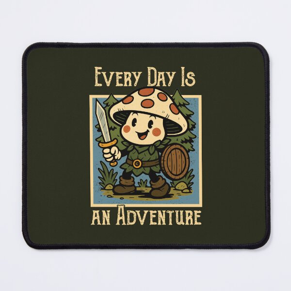Item preview, Cute Mushroom Warrior Adventure designed and sold by TheJollyDoodle.