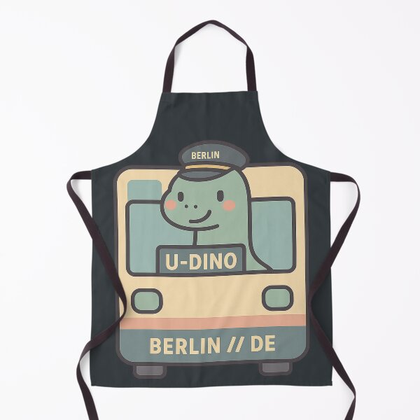Item preview, U-Dino Berlin — Kawaii U-Bahn Dino Driver Tee & Sticker designed and sold by POD DYNASTY.