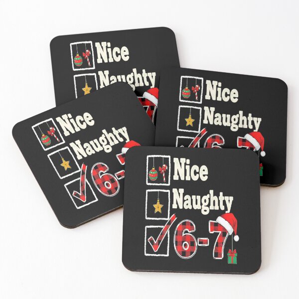 Item preview, 6 7 Meme Nice Naughty 67 Christmas Brain Rot Funny Boys pjs designed and sold by Coussahi.