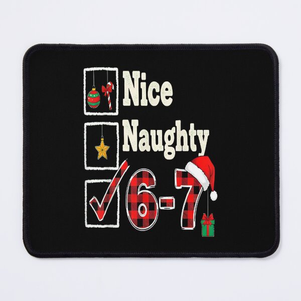 Item preview, 6 7 Meme Nice Naughty 67 Christmas Brain Rot Funny Boys pjs designed and sold by Coussahi.