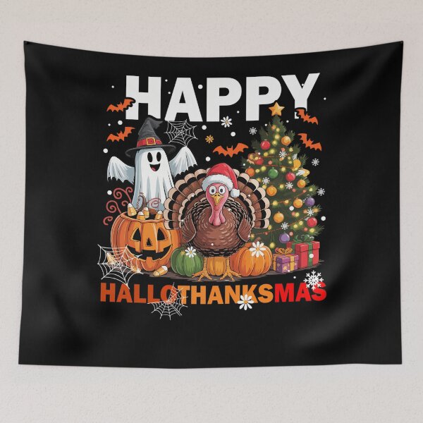 Item preview, Vintage Hallothanksmas 2025 Happy Tree Merry Christmas designed and sold by JamieFmorriSS.