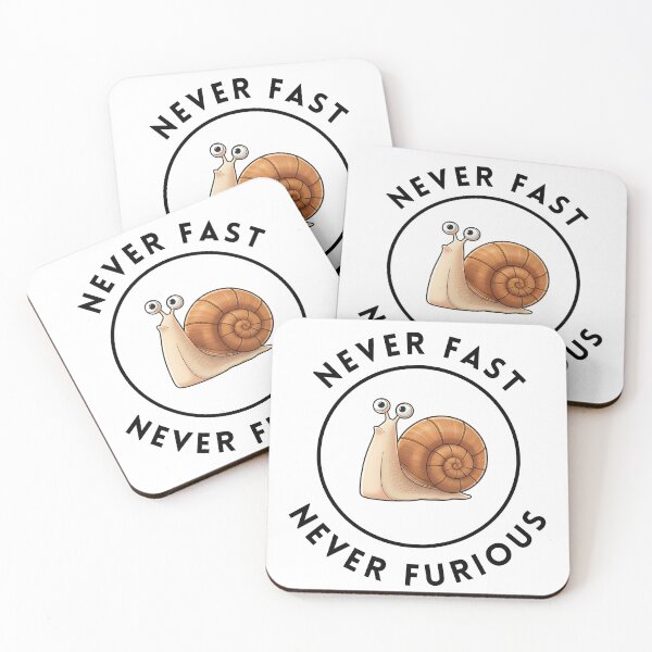 Item preview, Never Fast Never Furious Funny Snail Pun T-Shirt designed and sold by HumTumMe.