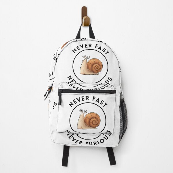 Item preview, Never Fast Never Furious Funny Snail Pun T-Shirt designed and sold by HumTumMe.