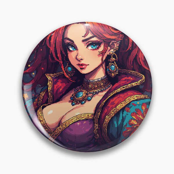 Item preview, Retro cool Beautiful Girl Red Hair designed and sold by jimcaza.