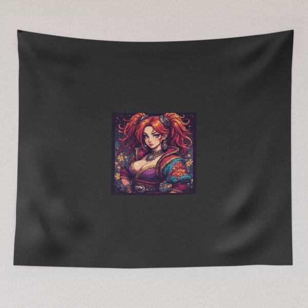 Item preview, Retro cool Beautiful Girl Red Hair designed and sold by jimcaza.
