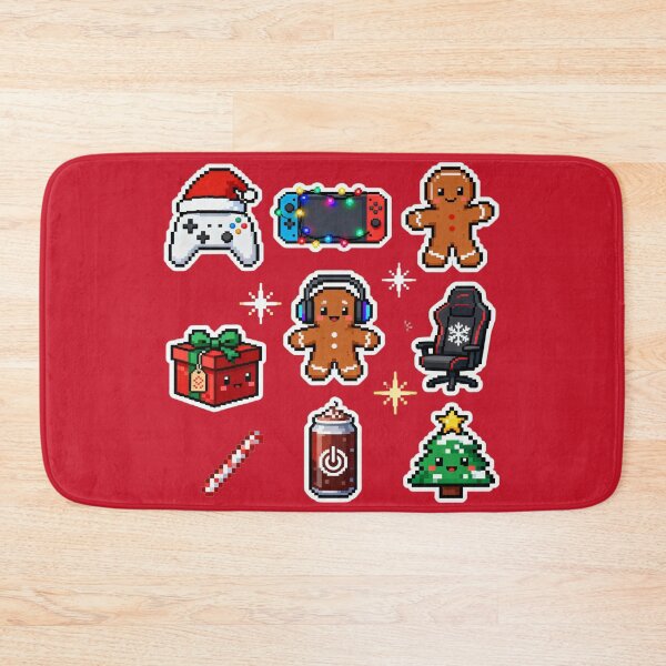 Item preview, Cute Pixel Gamer Christmas Sticker Pack I designed and sold by MuseAI.