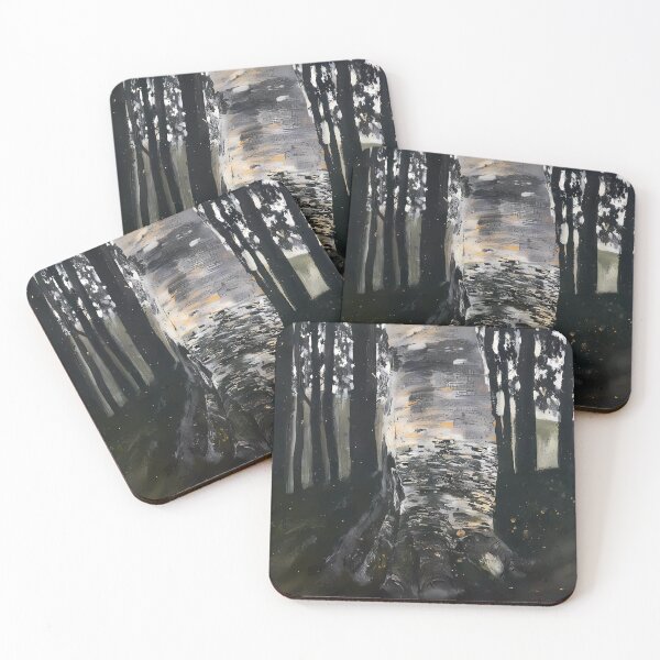 Item preview, Birch tree in a forest - digitally enhanced, painted by Gustav Klimt designed and sold by EmeraldeaArt.