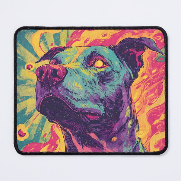 Item preview, Colorful Psychedelic Dog designed and sold by bapupa.