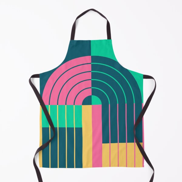 Item preview, Midcentury Modern Geometric Abstract Rainbow Pop theme designed and sold by nineFlorals.