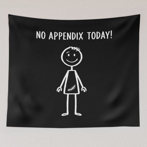 Item preview, Funny Appendectomy - No Appendix Today! Appendectomy Chalk Drawing designed and sold by clothesy7.
