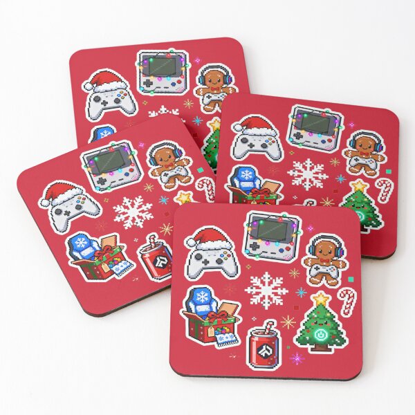 Item preview, Cute Pixel Gamer Christmas Sticker Pack II designed and sold by MuseAI.