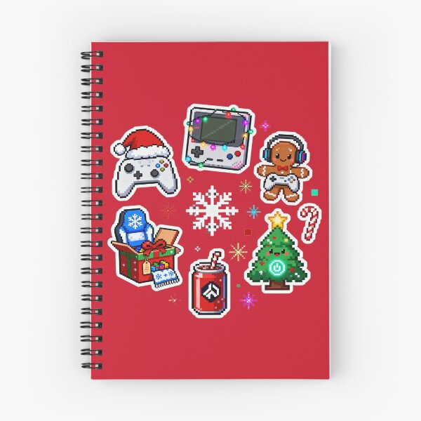 Item preview, Cute Pixel Gamer Christmas Sticker Pack II designed and sold by MuseAI.
