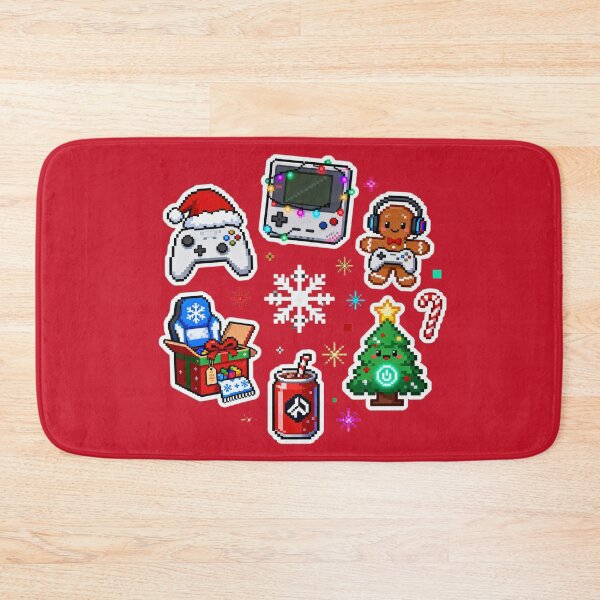 Item preview, Cute Pixel Gamer Christmas Sticker Pack II designed and sold by MuseAI.