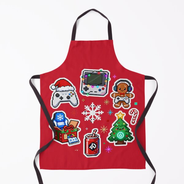 Item preview, Cute Pixel Gamer Christmas Sticker Pack II designed and sold by MuseAI.