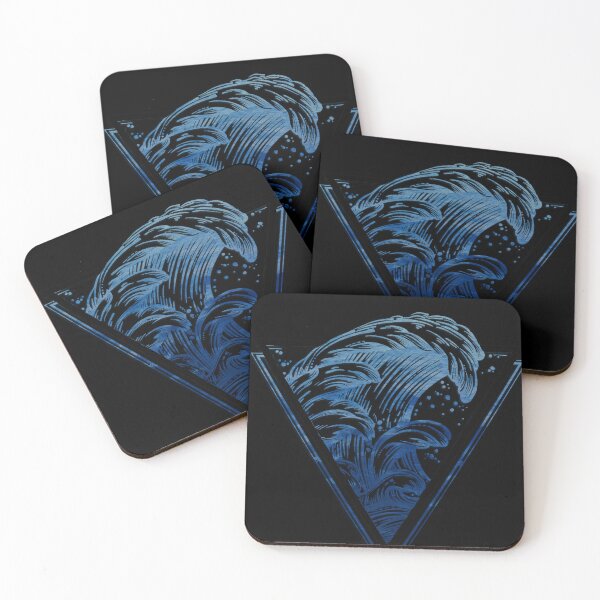 Item preview, Geometric Ocean Wave – Modern Line Art Design designed and sold by FratddArtworks.