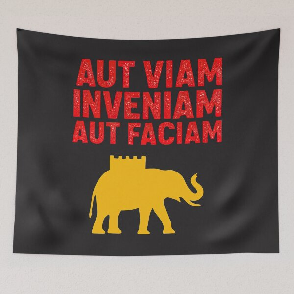 Item preview, Hannibal Barca Quote Aut Viam Inveniam Design designed and sold by Retr0Tshirts.