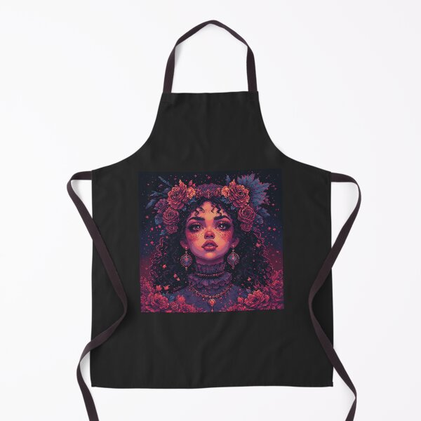 Item preview, Retro Beautiful Girl Red Flowers designed and sold by jimcaza.