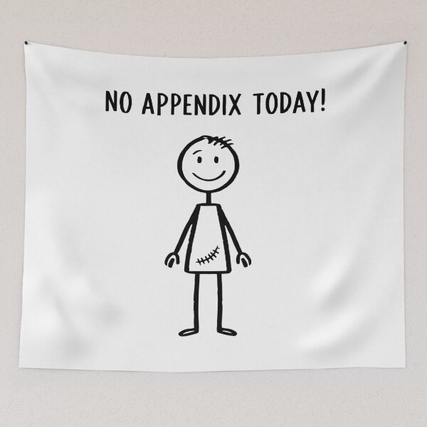 Item preview, No Appendix Today Funny Surgery Recovery Design designed and sold by clothesy7.