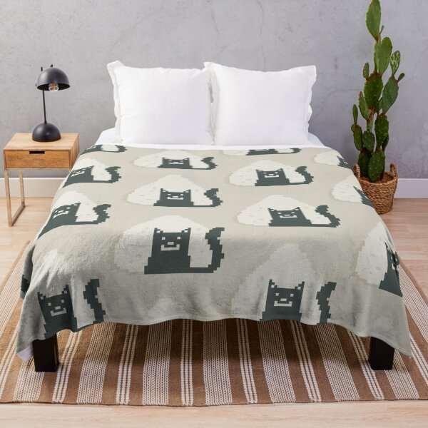 Item preview, Pixel Onigiri Cat – Cute Minimal Japanese Art designed and sold by BGMeYou.