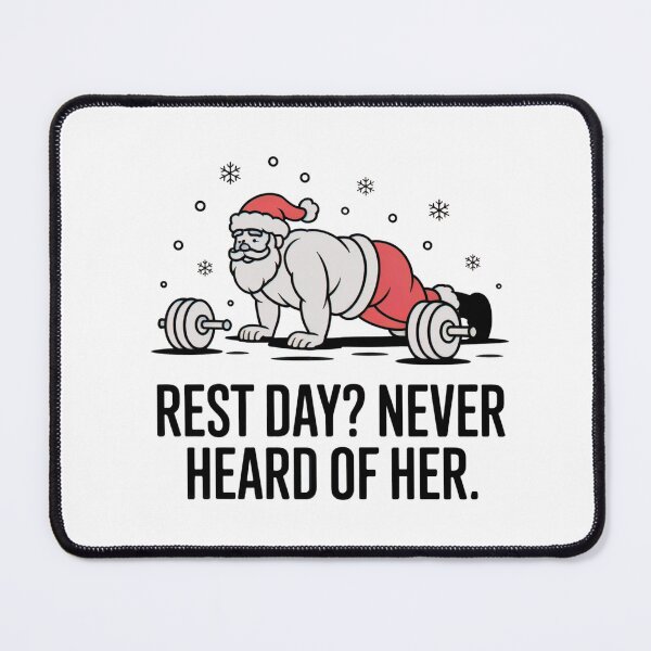 Item preview, Rest Day Never Heard of Her Funny Christmas Gym Shirt designed and sold by WSPrintCrafter.