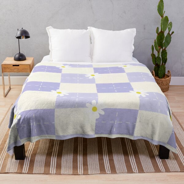 Item preview, Purple Gingham with Daisies designed and sold by Colorville.