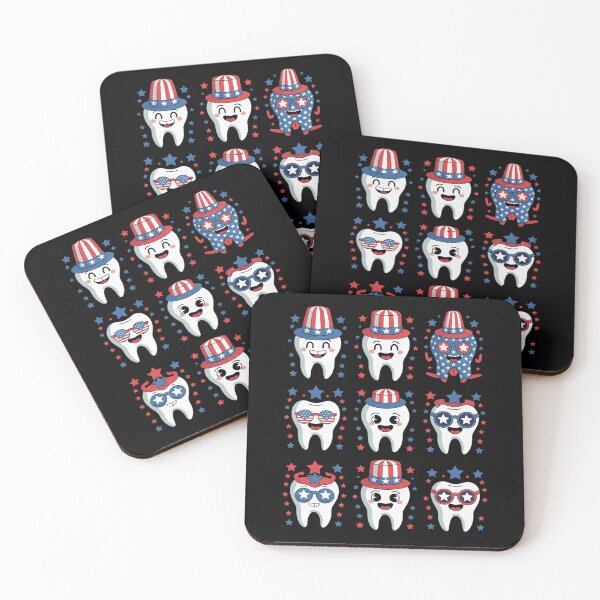 Item preview, 4th Of July American Dental Teeth US Flag Patriotic Dentist designed and sold by RsFilsingerArt.