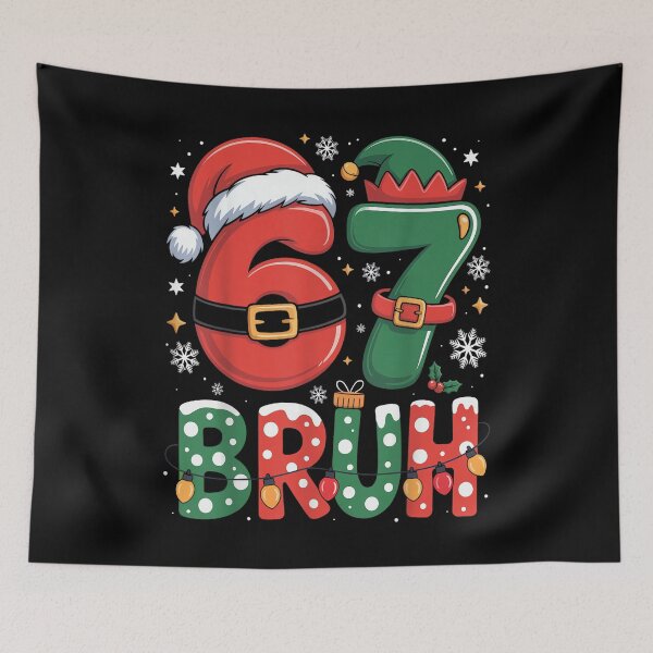 Item preview, Bruh 67 Six Seven 6 7 Meme Christmas Funny Boy Girl Kids designed and sold by Coussahi.